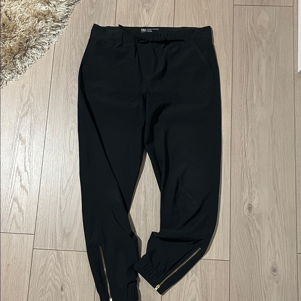 Albion Black Pants with Bow Detail